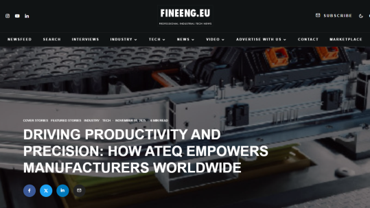 ATEQ protagonista su FineEngineering Magazine